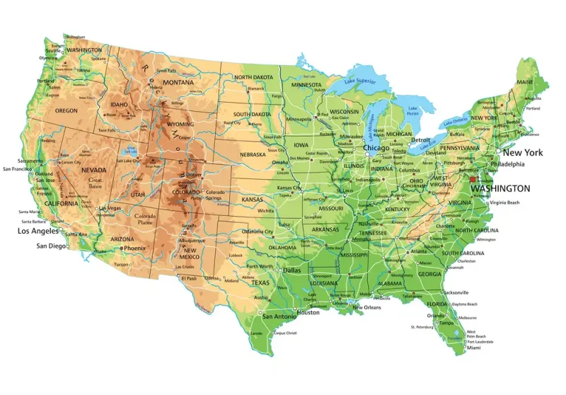 USA Road Map